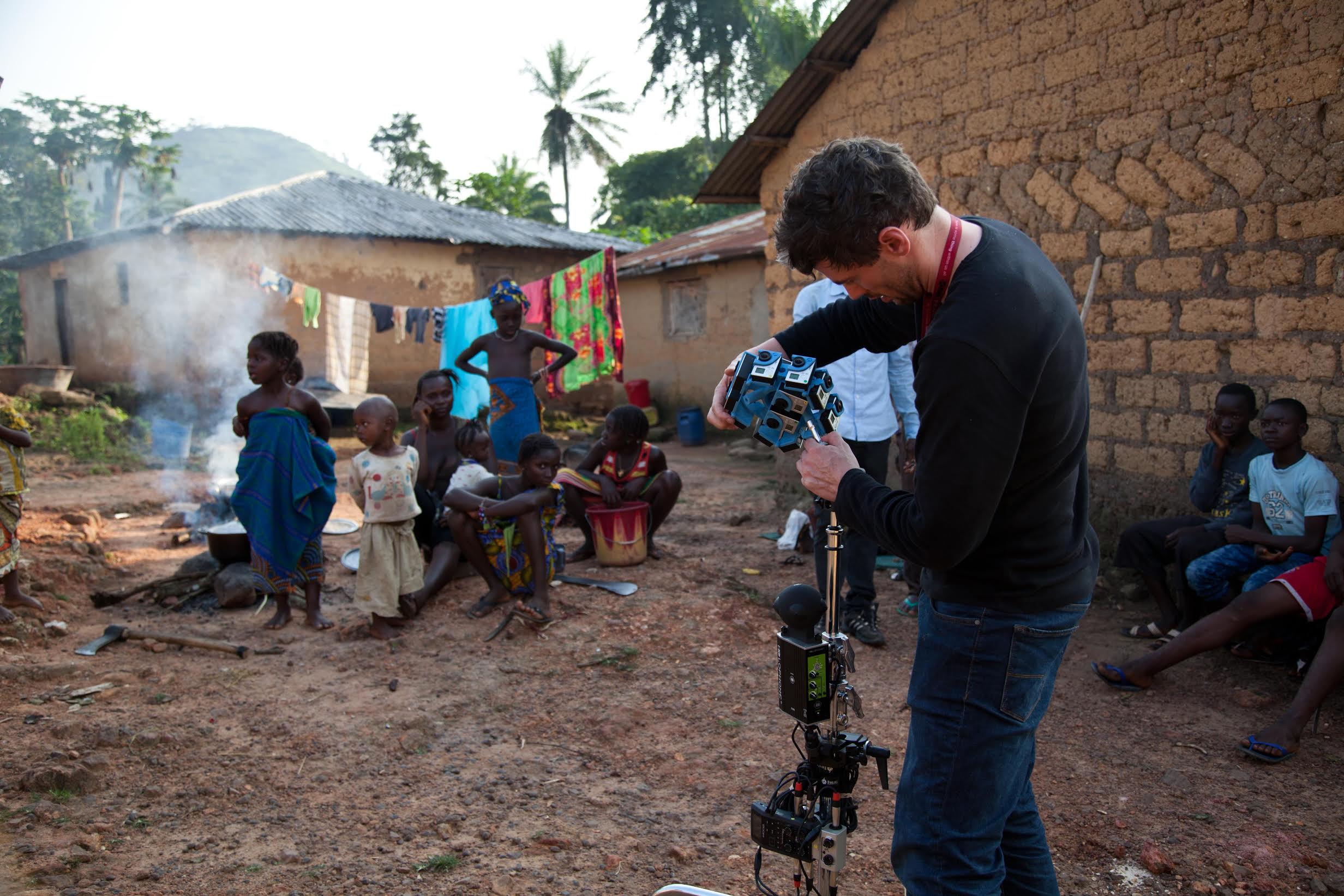 Director Dan Edge shooting the Meliandou scene.